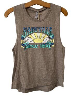 Good Land Supply Co. Tank Top Medium Crew Nashville Since 1806 Ash Gray Tee NEW